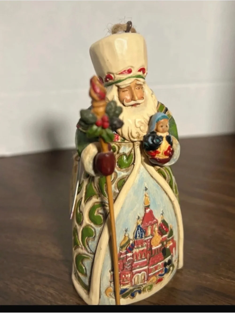 Jim Shore -Russian Santa Ornament - Multi-Color